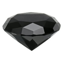 Clear Crystal Diamond Paperweight, 60mm(2.4") Artificial Diamond for Birthday Gift Parties Wedding (Black)