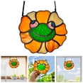 thumbnail image 2 of Dsscvnef And Interesting Happy Flower Light Catcher Pendant Painted Stained Glass Window Paper Christmas Decorations, 2 of 9