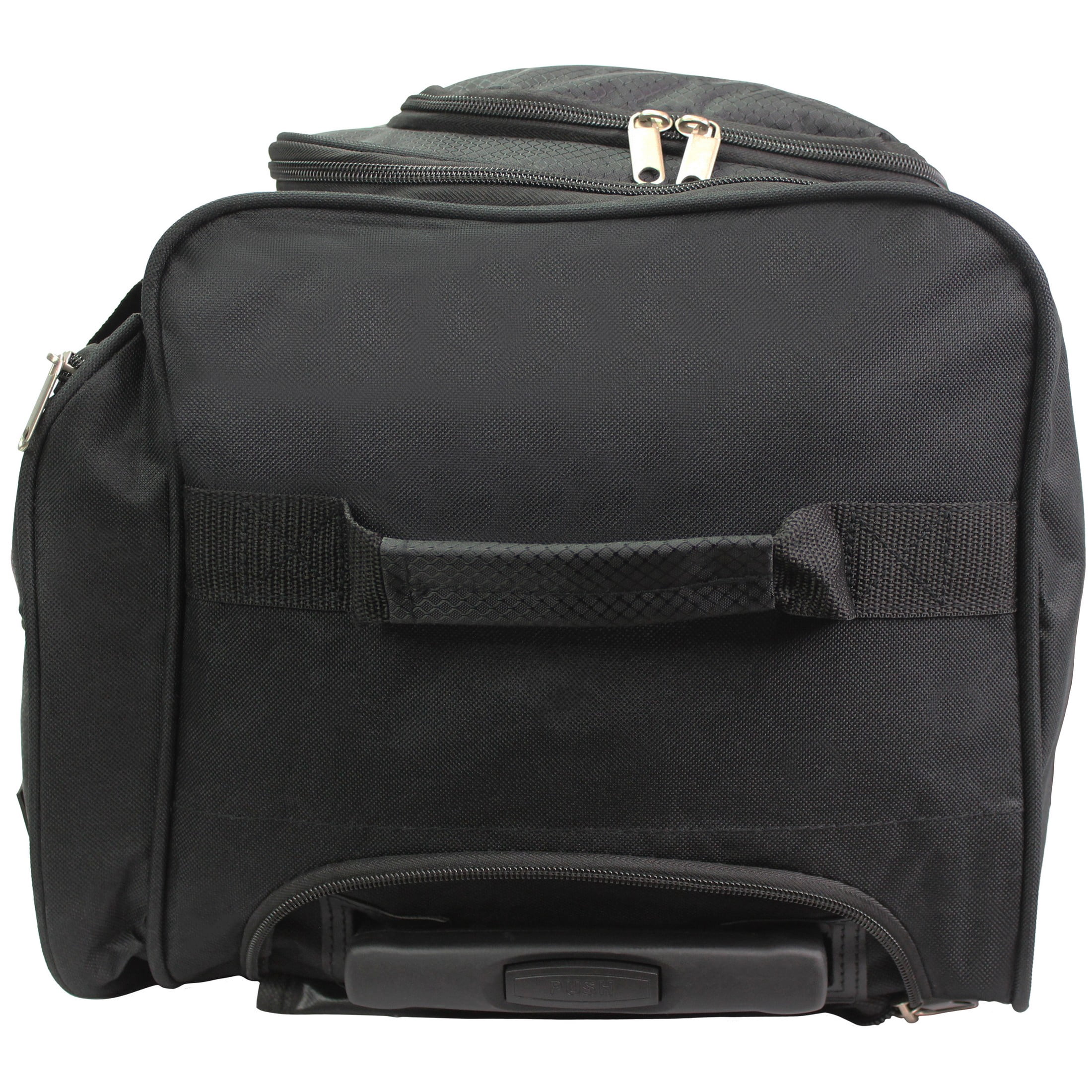 Hipack 28-Inch Heavy Duty Rolling Duffle Bag - Black