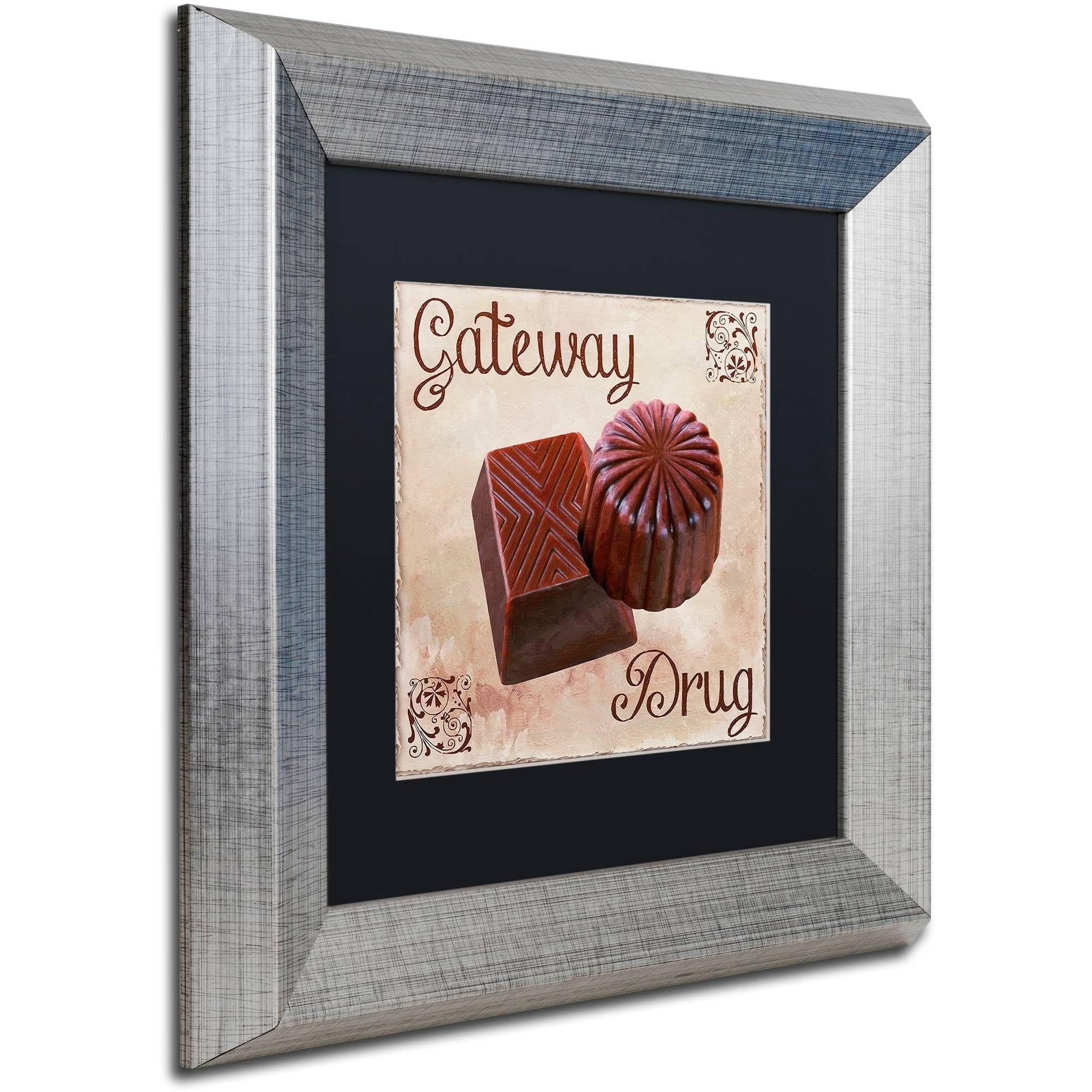 Trademark Fine Art "Chocolate Therapy II" Canvas Art by Color Bakery Black Matte, Silver Frame