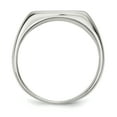 thumbnail image 2 of 925 Sterling Silver 12x14mm Signet Ring Man   For Dad Mens  For Him, 2 of 7