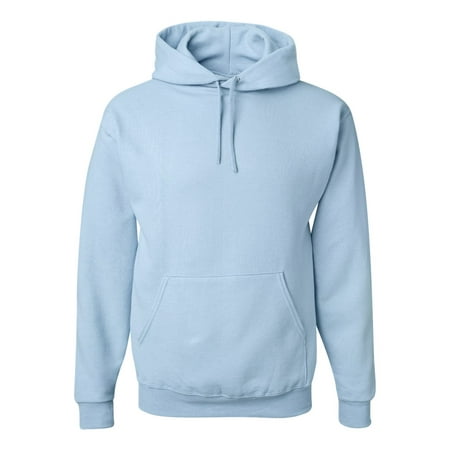 Jerzees Mens NuBlend Pull Over Hooded Sweatshirt, 5X, Light Blue