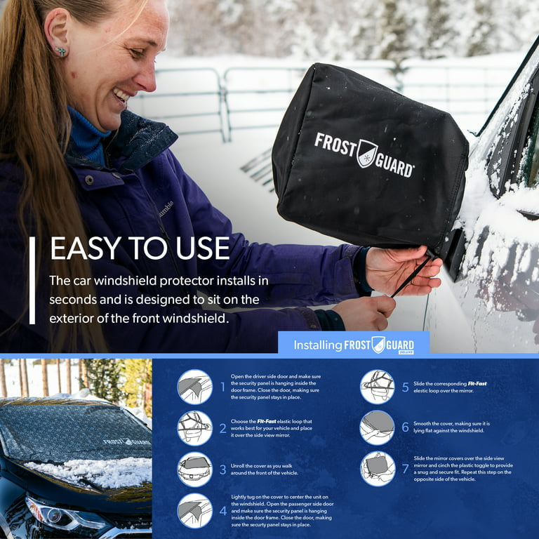 FrostGuard Pro Windshield Cover for Ice, Frost, and Snow Protection