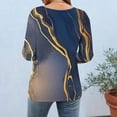 thumbnail image 5 of Women's Graphic Tee Shirt 3/4 Length Sleeve Plus Size Printed Summer Fall Tops Casual Crew Neck Tshirts (M, Gray), 5 of 6