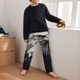 thumbnail image 5 of Disketp Ink Style Bald Eagle for Teenagers' Pajama Pants ,Lounge Pants Teen joggers Ideal for Home, School, or Sports-XS(5-6), 5 of 6