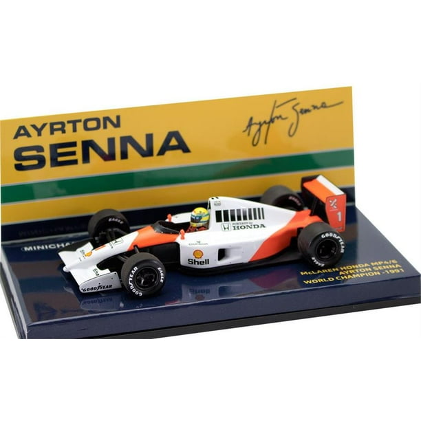 Mclaren Honda Mp4 6 Ayrton Senna World Champion 1991 In 1 43 Scale By Minichamps Walmart Com Mclaren Honda Mp4 6 Ayrton Senna World Champion 1991 In 1 43 Scale By Minichamps Walmart Com