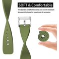 thumbnail image 4 of (2 Pcs) Silicone Watch Straps 18mm 20mm 22mm Quick Release - Black Soft Rubber, 4 of 5