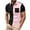 Pink, variant on Awdenio Mens T-shirt Short Sleeve Turndown Collar Blouse Shirt Comfortable, Lightweight And Breathable