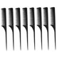 thumbnail image 1 of Hair Comb Set with Foldable Detangling Brush, Precision Tail Combs for Travel and Salon Use, 1 of 4