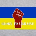thumbnail image 3 of CafePress - Glory To Ukraine Long Sleeve T Shirt - Womens Baseball Tee, 3 of 4