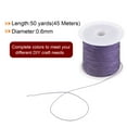thumbnail image 2 of 1 Roll Nylon Beading Thread Knotting Cord 0.6mm 50 Yards Braided Nylon Crafting Satin String, Lavender Purple, 2 of 5