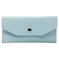 thumbnail image 2 of PU Leather Women Cash Wallet Solid Color Women Solid Color Replacement Rectangular Snap Button Elegant Exquisite Girls Purse Birthday Gift Green, 2 of 8