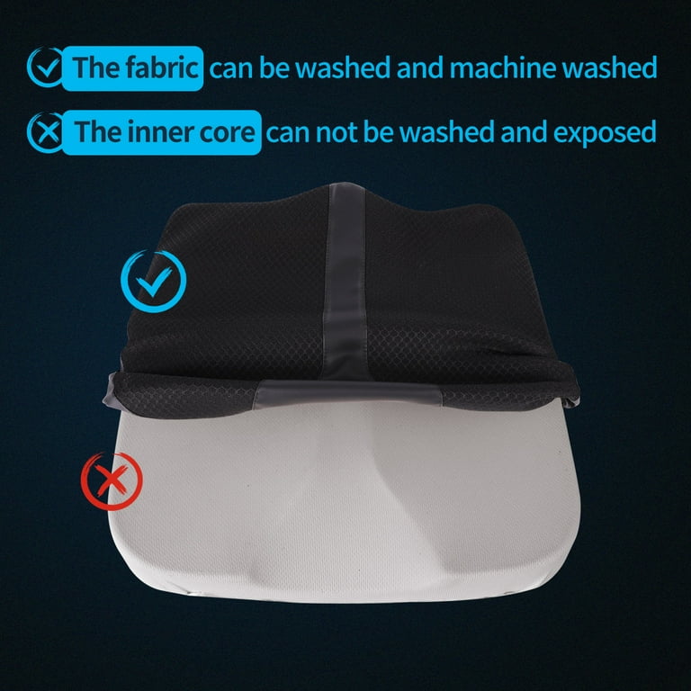 LARROUS Car Memory Foam Heightening Seat Cushion,Tailbone (Coccyx) and Lower  Back Pain Relief Cushion,for Office Chair,Wheelchair and More 