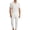Set-A176White, variant on Men's 2 Piece Crinkle Set Shawl Collar V-Neck Shirt and Drawstring Pants Textured Summer Outfit for Beach Lounge Casual Daily Relaxed Wear