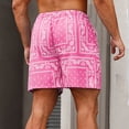 thumbnail image 5 of Casual Shorts for Men 2026 Summer Lightweight Elastic Waist Relaxed Fit Paisley Print Beach Shorts with Pockets, 5 of 8