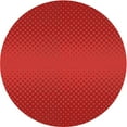 thumbnail image 1 of Ahgly Company Machine Washable Indoor Round Transitional Red Area Rugs, 3' Round, 1 of 7