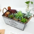 thumbnail image 2 of Macetero de hierro vintage, maceta de hierro rústico, cubo para arreglos florales con asas para jardín interior, 2 of 6