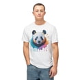 thumbnail image 4 of Panda T-Shirt, Vintage Panda Tee, Floral Tees, Panda Art Design Shirt, Tee Shirt with Panda Art 1, 4 of 70
