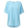thumbnail image 4 of Tank Tops for Women Plus Size Women's Short Sleeve Shirts Henley Dressy Casual Summer Tops 2025 Trendy Blouses Cute T-Shirts Outfits Clothes, 4 of 5