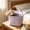 Purple, variant on Utility Tote Bag, Reusable Grocery Bags Heavy Duty, Sturdy Structured Tote Bag with Handles, Foldable Shopping Bags for Groceries, Collapsible Totes 10x8in Beach Bags