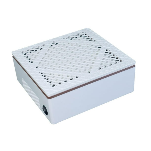 Colector de polvo de uñas, removedor de polvo de uñas, extractor de polvo de uñas, limpiador de uñas resistente, 80 W, portátil para salón de uñas en Blanco