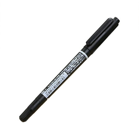 Black Ultra-fine Double-end Marker Pen Small-end Pen Water-based Hook ...