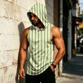 thumbnail image 5 of Graphic Camo Sleeveless Hooded Tank Top for Men, Muscle Fit Pullover Gym Vest - Quick-Dry Athletic Shirt with Pocket for Bodybuilding & Summer Training White XXXXL, 5 of 7