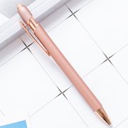 LKXGBMY Ballpoint Pen 2-in-1 Stylus Retractable Ballpoint Pen with Stylus tip, Metal Stylus Pen for Touch Screens, 1.0 mm Black Ink, 1 Pack Pink