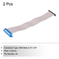thumbnail image 3 of 2Pcs 40Pin Flat Ribbon Cable Grey DB37 Female to FC-40P 2.54mm Pitch 30cm Length DB Serial Port Cable with 4 Screws, 3 of 5