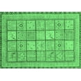 thumbnail image 1 of Ahgly Company Indoor Rectangle Abstract Emerald Green Modern Area Rugs, 2' x 4', 1 of 4