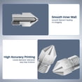thumbnail image 3 of Boquillas de impresora 3D ELEGOO Harden Steel 0.4/0.6/0.8 mm, 5 unidades, 3 of 6