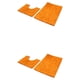 thumbnail image 2 of Advancent Alfombrilla absorbente de poliéster con textura suave para baño y dormitorio, alfombra Chenille Safe Orange 50*80+50*50 Naranja 50*80+50*50 2Conjunto, 2 of 6