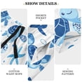 thumbnail image 6 of Men’s Sleep Shorts Relaxed Fit Lounge Pants with Pockets Mens Pajama Loungewear Home Wear Comfort Cute Turtles and Starfish Medium, 6 of 7