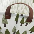 thumbnail image 6 of Storage Bins, Cotton Fabric Laundry Baskets, Collapsible Waterproof Toy Storage Bin with Handles, 15"Hx 10"Wx 9"L Laundry Basket ( Green Tree ), 6 of 8