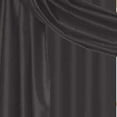 thumbnail image 3 of Kashi Home CP020009 57 x 90 In. Holly - Faux Silk Curtain Panel - Black, Pack of 2, 3 of 3