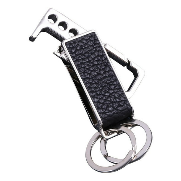 Abridor de botellas portátil, llavero de metal giratorio multifunción, removedor de tapa, regalo para padre, esposo, novio.