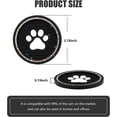 thumbnail image 2 of Yazoeia Bling Paw Car Cup Holder Coaster, 2 PCS Non-Slip Auto Cup Coasters, Shiny Crystal Rhinestone Insert Decorative Cup Mat, Universal Vehicle Interior Accessories for Most Cars (Black, 2 of 6