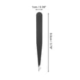 thumbnail image 2 of Unique Bargains 1 Set Women Durable Eyebrow Tweezer Kit for Bathroom Travel Hotel Black, 2 of 4