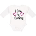 thumbnail image 3 of Inktastic I Love My Mommy- Hearts Boys or Girls Long Sleeve Baby Bodysuit, 3 of 5