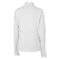 thumbnail image 3 of Women's Cutter & Buck White Detroit Lions Throwback Logo Traverse Stretch Quarter-Zip Pullover Top, 3 of 3