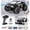 Black, variant on Remote Control Off-Road RC Truck with Dual Control (Remote + App), LED Lighting, Non-Slip Tires, USB Rechargeable, All-Terrain Racing Vehicle