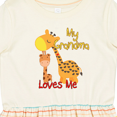 thumbnail image 4 of Inktastic My Grandma Loves Me Giraffe Girls Toddler Dress, 4 of 5