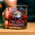 thumbnail image 4 of 250th Anniversary Whiskey Glass, USA Patriotic Commemorative Tumbler for Father's Day, Liquor Gift, 4 of 4