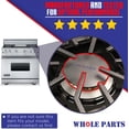 thumbnail image 5 of Whole Parts Black Left Front Burner Cap (D) Part# PA080088 - Replacement and Compatible With Some Viking Ranges, 5 of 7