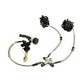 thumbnail image 2 of Colaxi Go Kart Hydraulic Brake Kit Rear Brake Assembly Hydraulic Sturdy Motorcycle Parts Twin Calipers Replacement for 250cc ATV UTV Without Brake Disc, 2 of 8