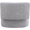 thumbnail image 3 of Meridian Furniture Como Fauteuil d'Appoint en Tissu Bouclé Gris, 3 of 7