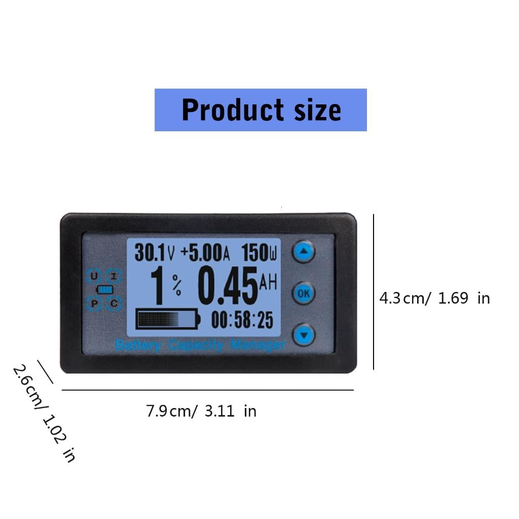 CEORPER DC8-120V 200A Voltmeter Ammeter Car Battery Tester Capacity Voltages Meter