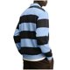 thumbnail image 3 of Ceisia Men's Contrast Wide-Stripe Polo Shirt | Stretchy Relaxed Long-Sleeve Casual Top Gift, 3 of 5