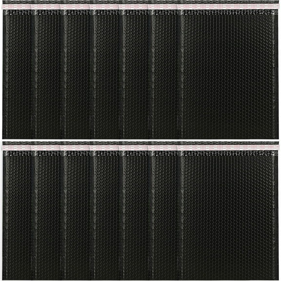 WHAMVOX 20 Pcs Extra Large Black Self Adhesive Foam Mailers Bags for Mailing Packaging and Shipping