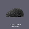 thumbnail image 2 of Gorro Gatsby Newsboy con textura plana para hombre en mezcla de algodón, 2 of 2